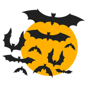 Halloween bats clipart