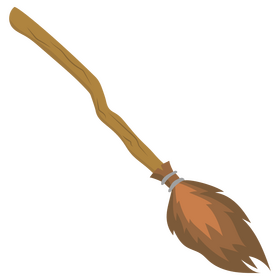 Witch broom clipart