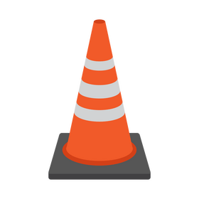 Traffic cone clipart