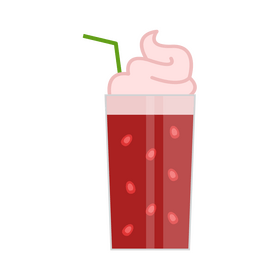 Pomegranate cocktail clipart