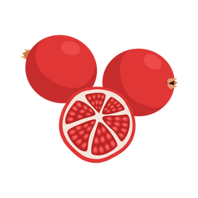 Pomegranates clipart