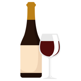 Red wine Thanksgiving clipart