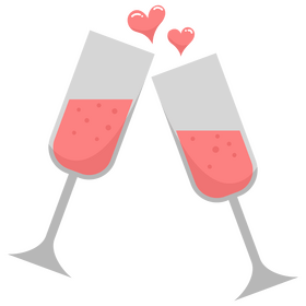 Valentine drink clipart