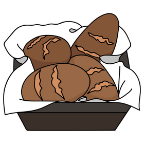 Wheat breads clipart