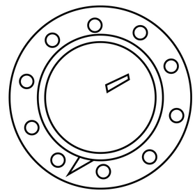 Spaceship illuminator free black and white clipart