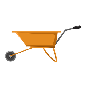 Wheelbarrow clipart