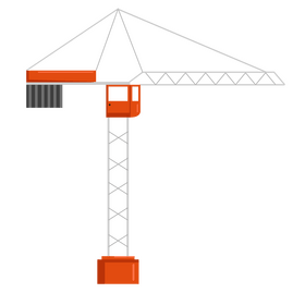 Tower crane clipart