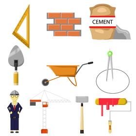Architect set vector