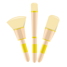 Makeup brush clipart
