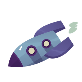 Flying spaceship, spacecraft drawing clipart