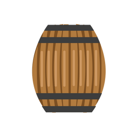 Wooden barrel clipart