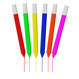 Color markers clipart