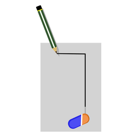 Pencil and eraser clipart