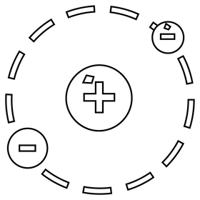 Electric charge, free electricity black and white clipart