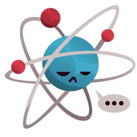 Atom upset clipart