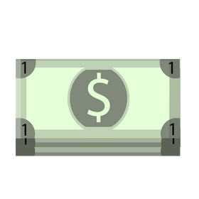 Money, bill, cash clipart