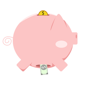 Piggy bank clipart
