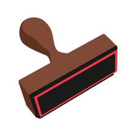 Rubber stamp clipart
