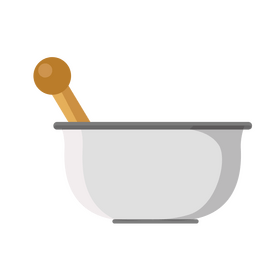 Mortar and pestle clipart