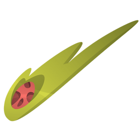 Cartoon comet flying clipart