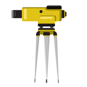 Total station surveyor equipment clipart