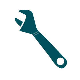 Adjustable wrench clipart