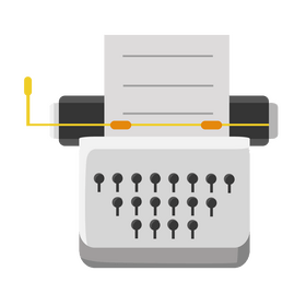 Typewriter clipart