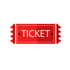 American football ticket clipart