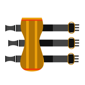 Archery arm guard clipart