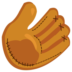 Baseball glove clipart