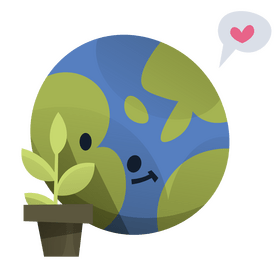 Green eco earth cartoon clipart