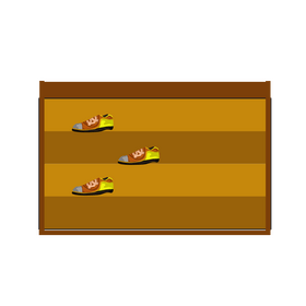 Bowling shoe rack clipart