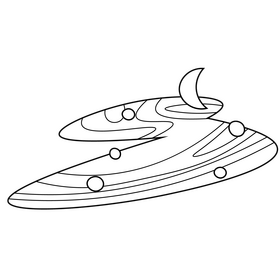 Free milky way galaxy black and white clipart