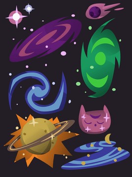 Free space galaxy vector