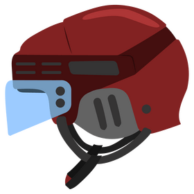 Ice hockey helmet clipart