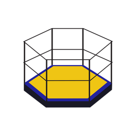 Mma octagon clipart