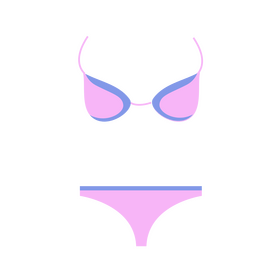 Swimming bikini clipart