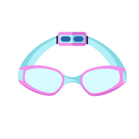 Swimming goggles clipart