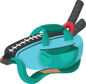 Tennis racket bag clipart