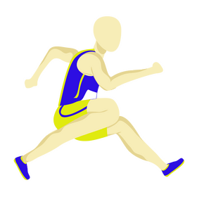 Track and field athlete clipart