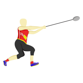 Track and field athlete clipart
