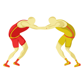 Wrestlers clipart