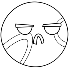 Mars drawing black and white clipart