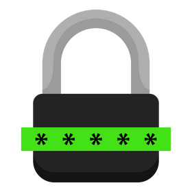 Biometric authentication PIN clipart
