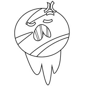 Frozen neptune planet illustration black and white clipart