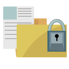 File protection icon clipart