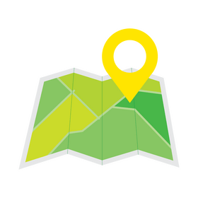 GPS map icon clipart