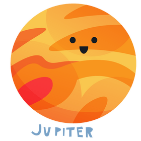 Cartoon jupiter planet clipart
