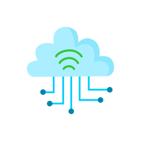 Cloud computing icon clipart