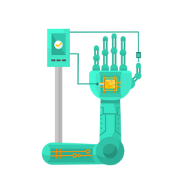 Bionic arm clipart